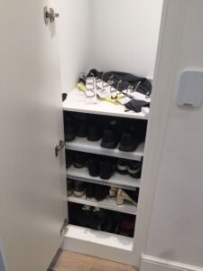 Shoe rack storage
