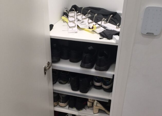 Shoe rack storage