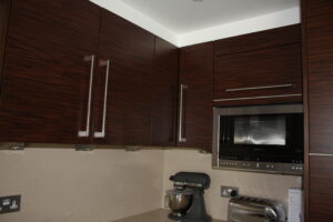 Beautiful dark wooden wall unit for German kitchens in London