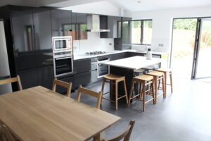 Black & White German kitchen in London
