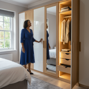 Mirror door wardrobe London