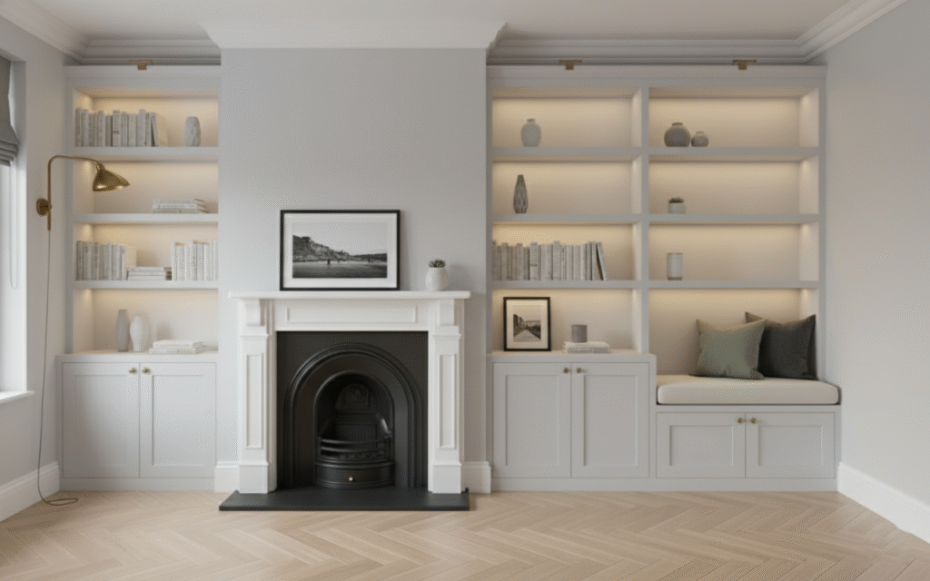 alcoves and bookcases in London